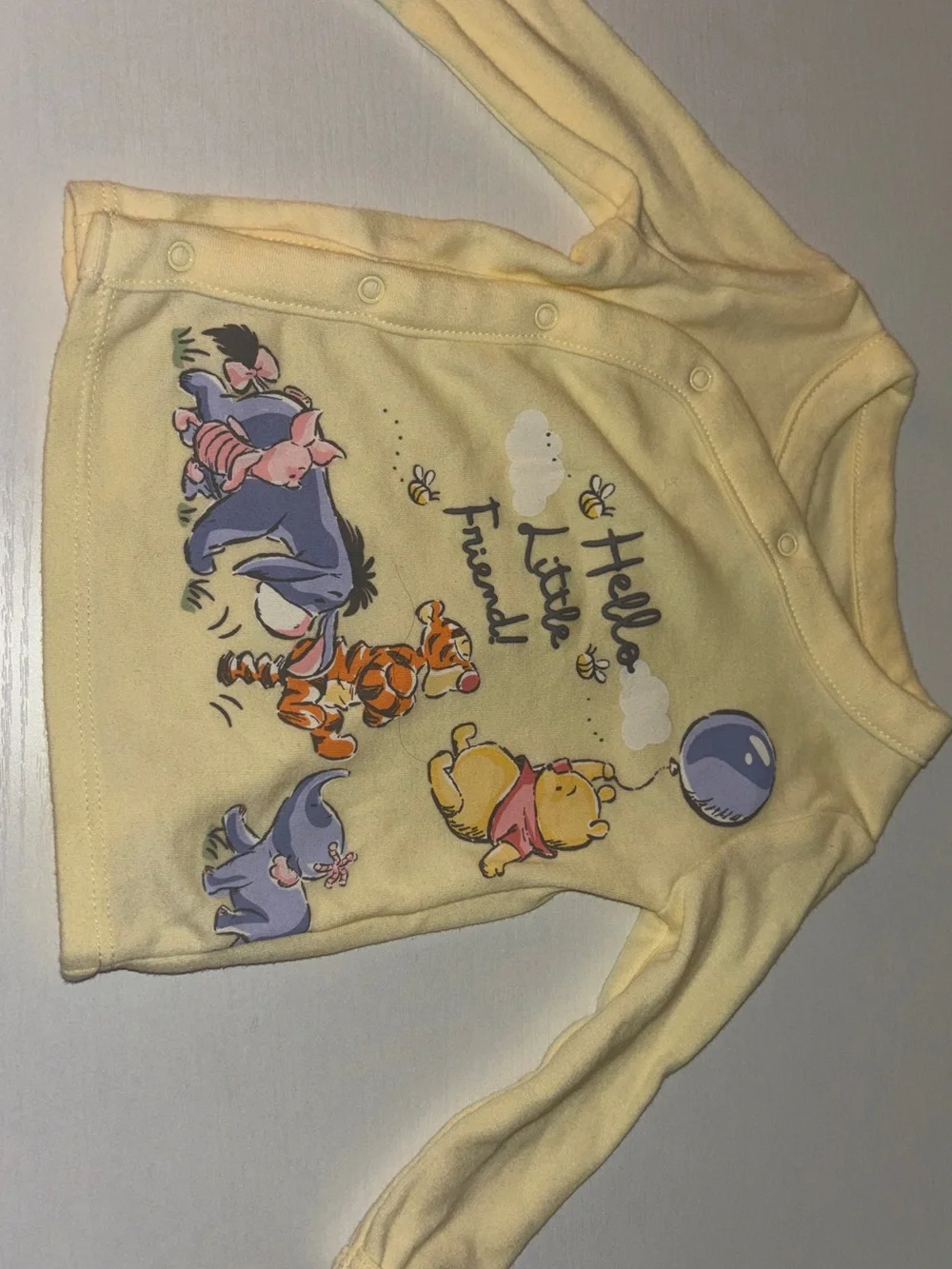 Disney: Yellow Winnie the Pooh Long-Sleeve Top & Pants Set